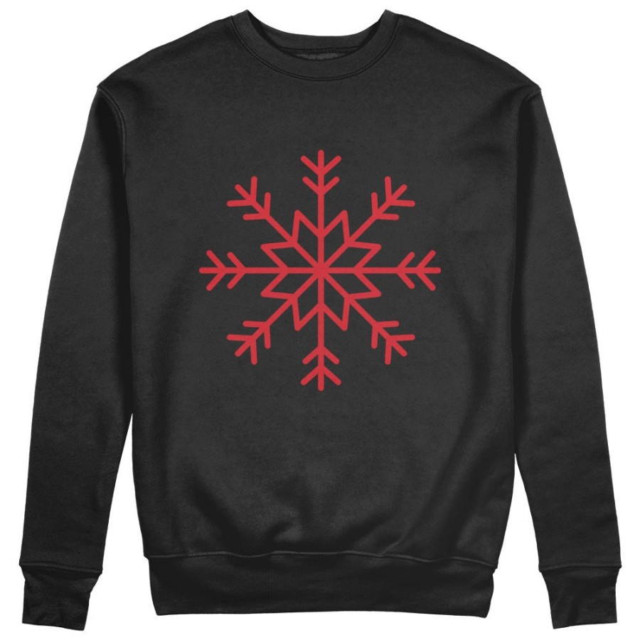 Felpa uomo personalizzabile con nome fiocco di neve Natale