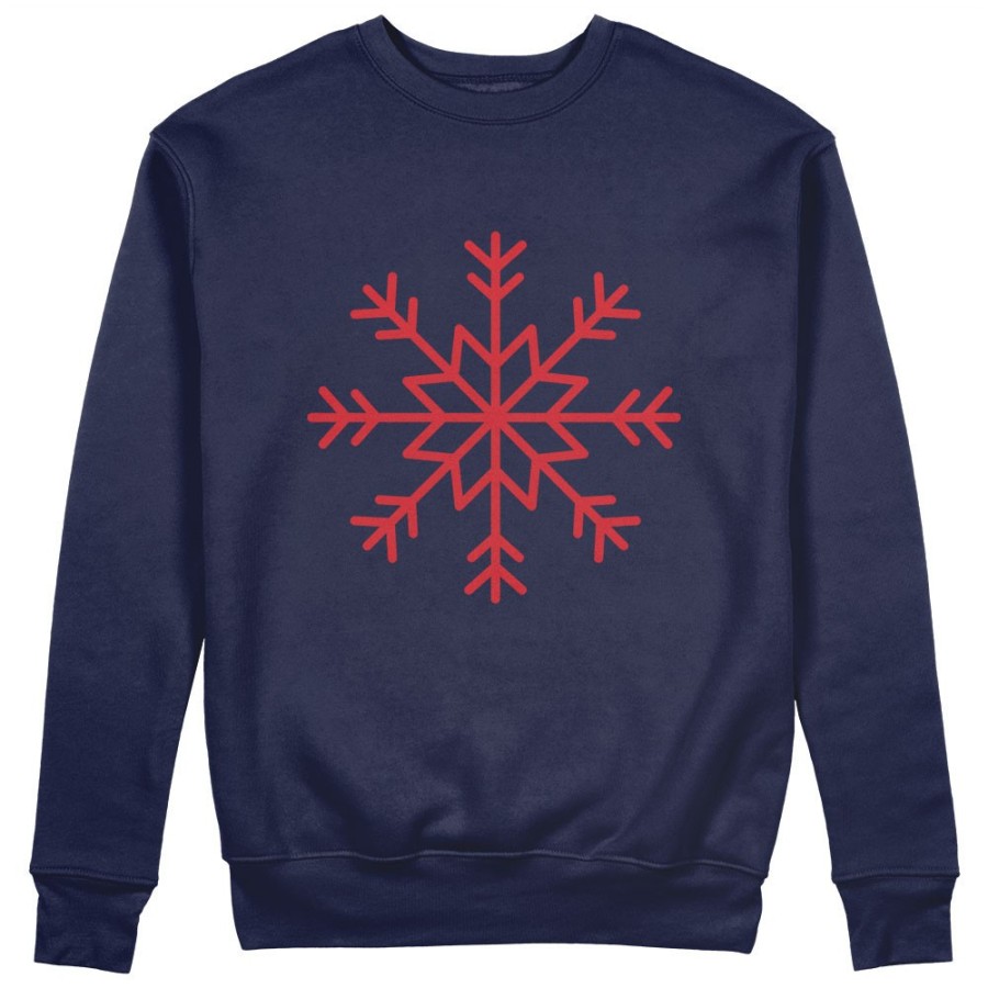 Felpa uomo personalizzabile con nome fiocco di neve Natale