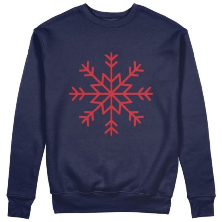 Felpa uomo personalizzabile con nome fiocco di neve Natale
