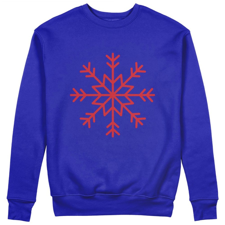 Felpa uomo personalizzabile con nome fiocco di neve Natale