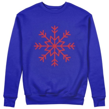 Felpa uomo personalizzabile con nome fiocco di neve Natale