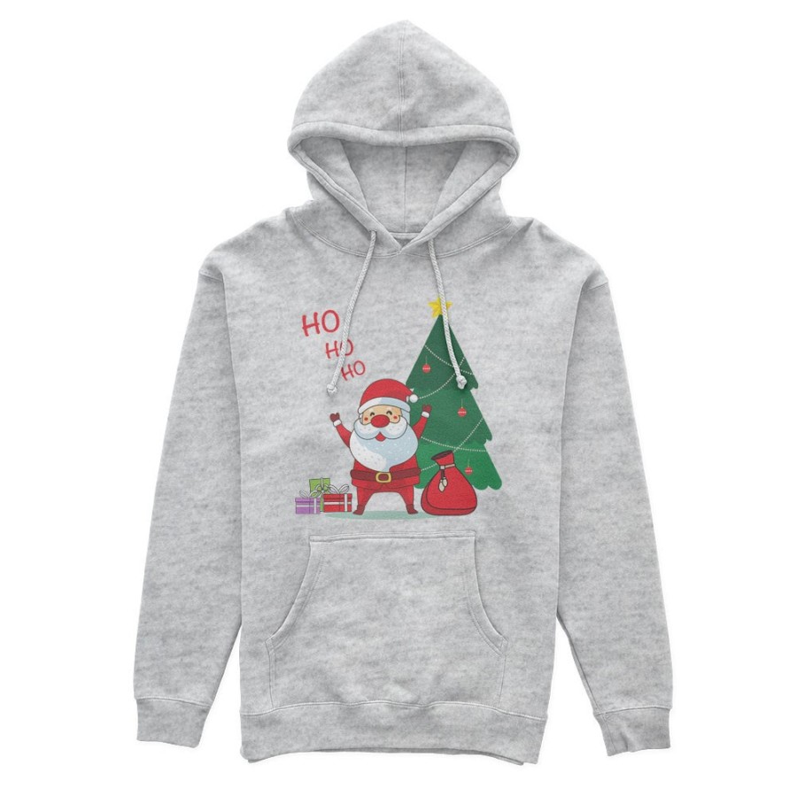 Felpa uomo personalizzabile con nome ho ho ho babbo natale con i regali Natale