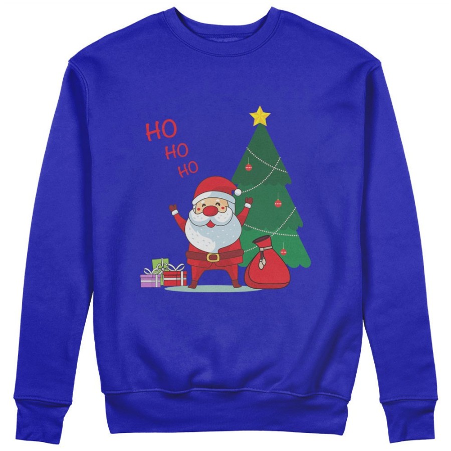Felpa uomo personalizzabile con nome ho ho ho babbo natale con i regali Natale