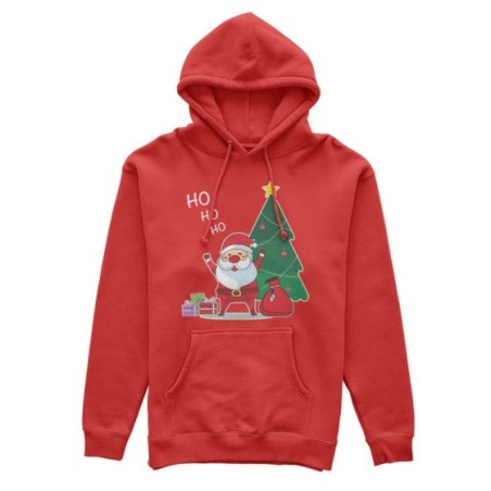 Felpa uomo personalizzabile con nome ho ho ho babbo natale con i regali Natale