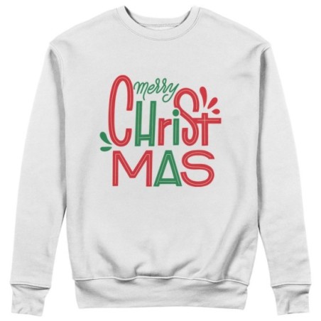 Felpa uomo personalizzabile con nome merry christmas colorful colorful Natale