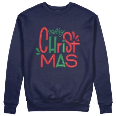 Felpa uomo personalizzabile con nome merry christmas colorful colorful Natale