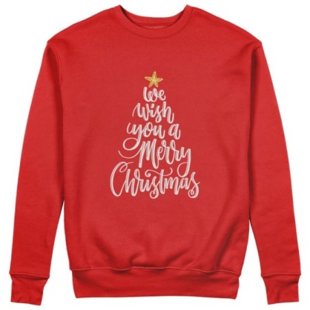 Felpa uomo we wish you a merry christmas Natale