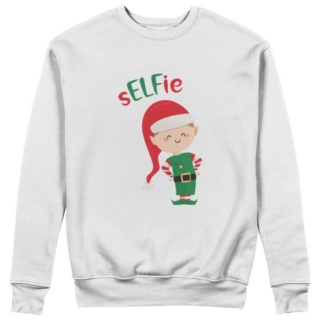 Felpa uomo personalizzabile con nome selfie Natale