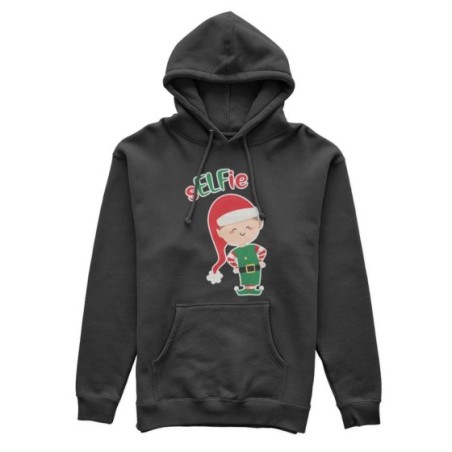 Felpa uomo personalizzabile con nome selfie Natale