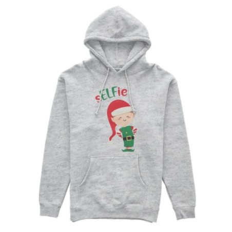 Felpa uomo personalizzabile con nome selfie Natale