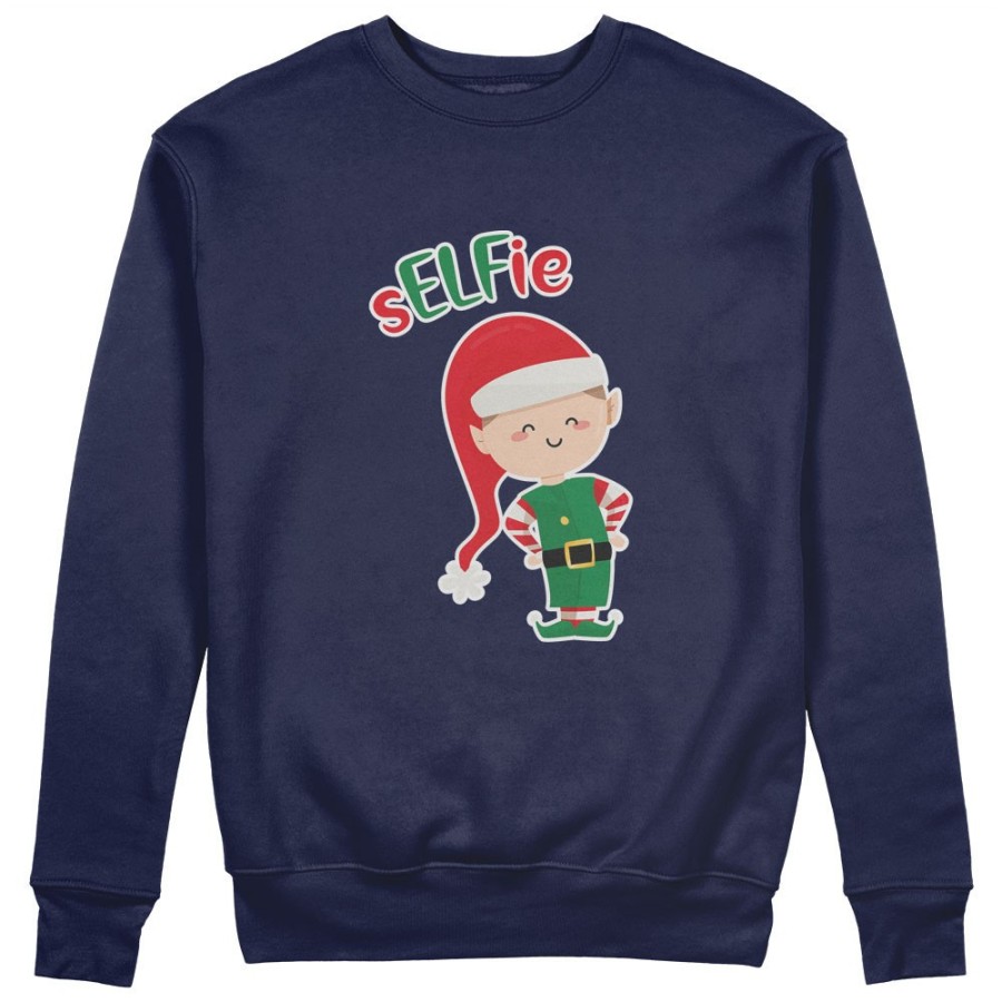 Felpa uomo personalizzabile con nome selfie Natale