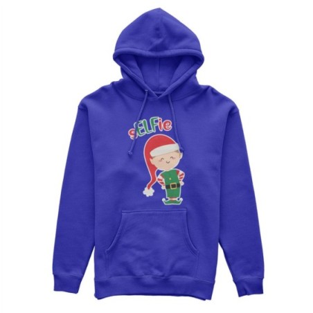 Felpa uomo personalizzabile con nome selfie Natale