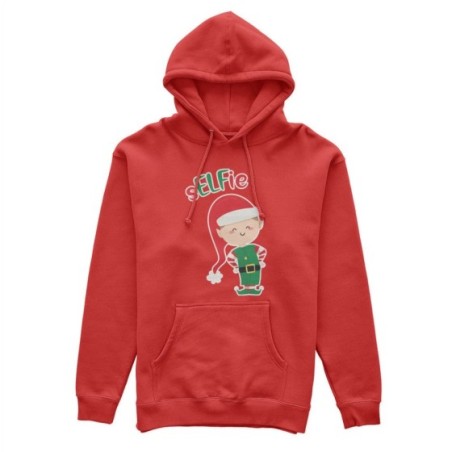 Felpa uomo personalizzabile con nome selfie Natale