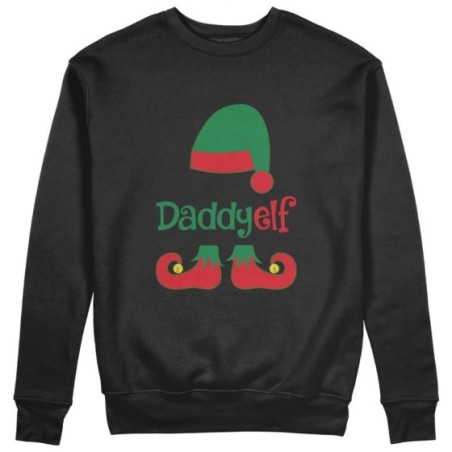 Felpa uomo personalizzabile con nome daddy elf