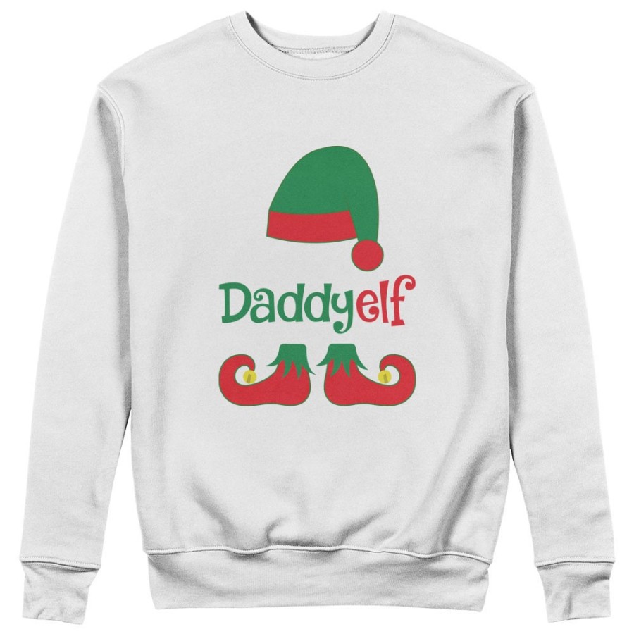 Felpa uomo personalizzabile con nome daddy elf Natale