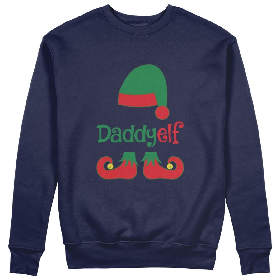 Felpa uomo personalizzabile con nome daddy elf Natale