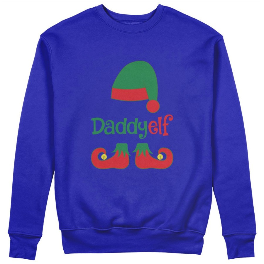 Felpa uomo personalizzabile con nome daddy elf Natale