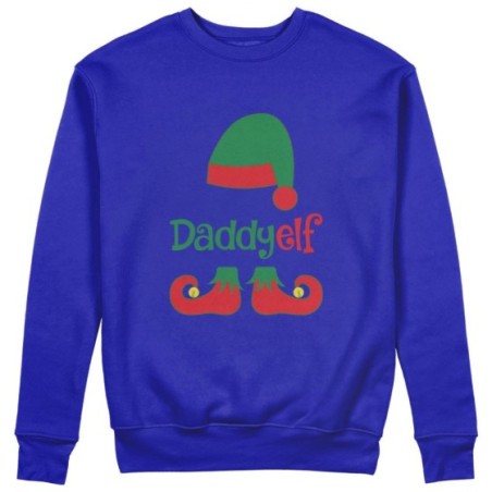 Felpa uomo personalizzabile con nome daddy elf Natale