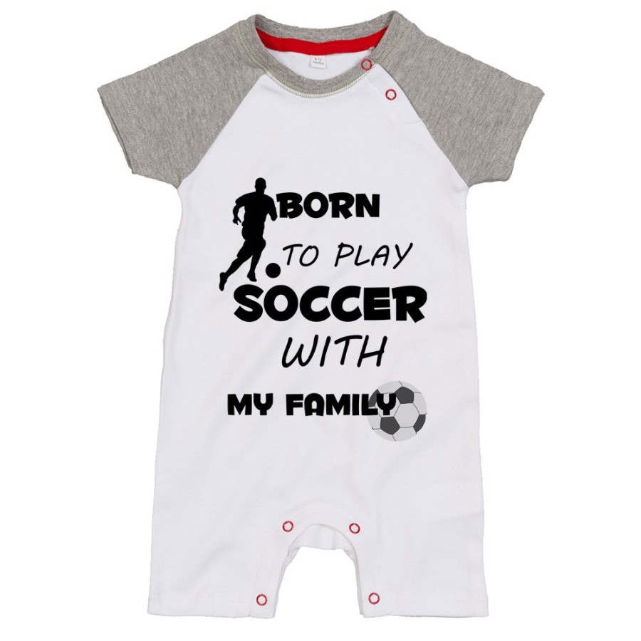 Pagliaccetto neonato born to play soccer with my family Per la famiglia