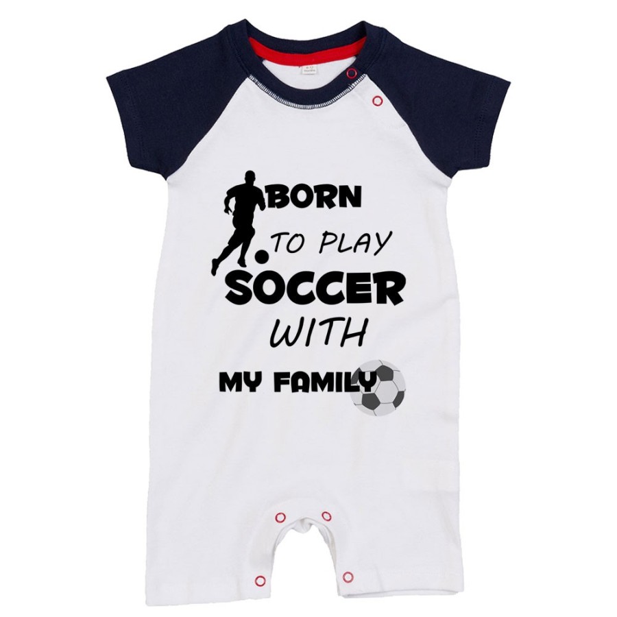 Pagliaccetto neonato born to play soccer with my family Per la famiglia