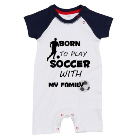Pagliaccetto neonato born to play soccer with my family Per la famiglia