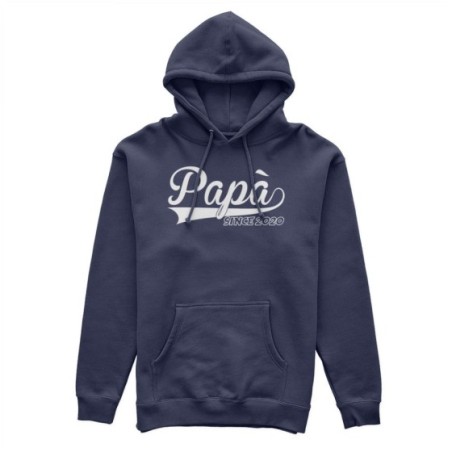 Felpa uomo personalizzata con anno papà since Per il papà