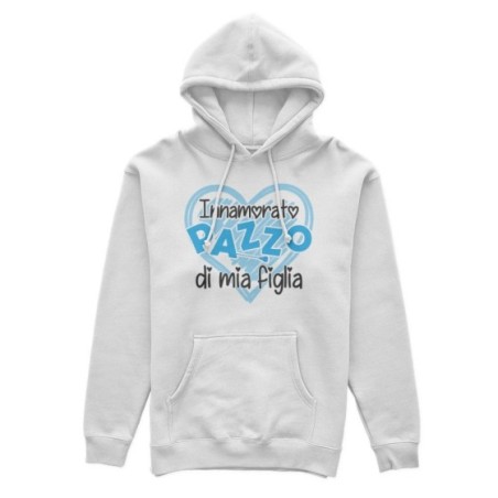 Felpa uomo innamorato pazzo di mia figlia di mio figlio