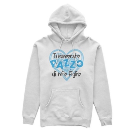 Felpa uomo innamorato pazzo di mia figlia di mio figlio Per il papà