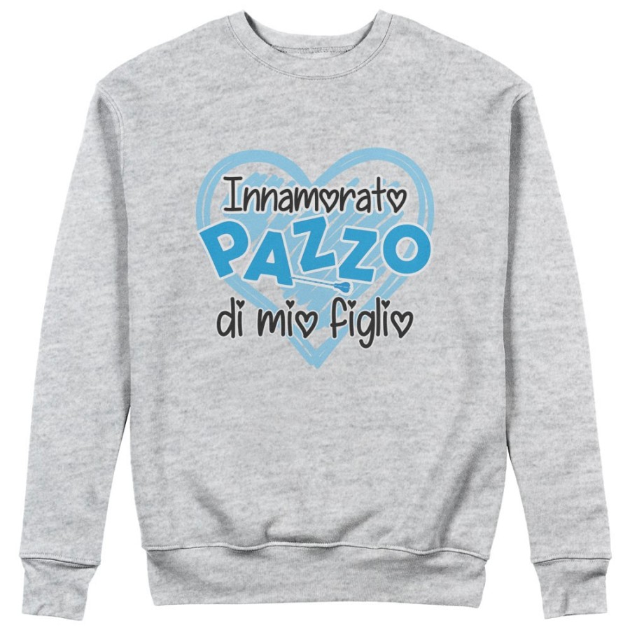 Felpa uomo innamorato pazzo di mia figlia di mio figlio Per il papà