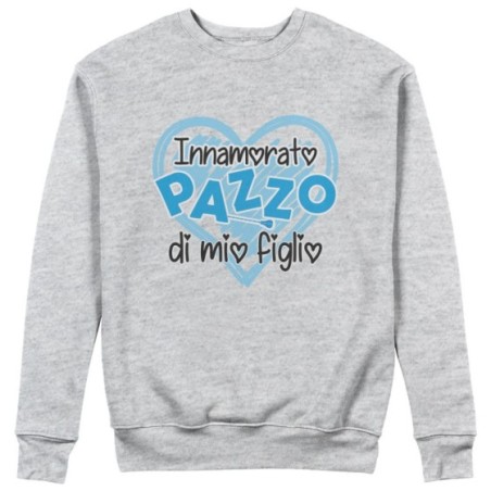 Felpa uomo innamorato pazzo di mia figlia di mio figlio Per il papà