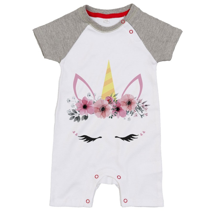 Pagliaccetto neonata colorful unicorn Per la famiglia