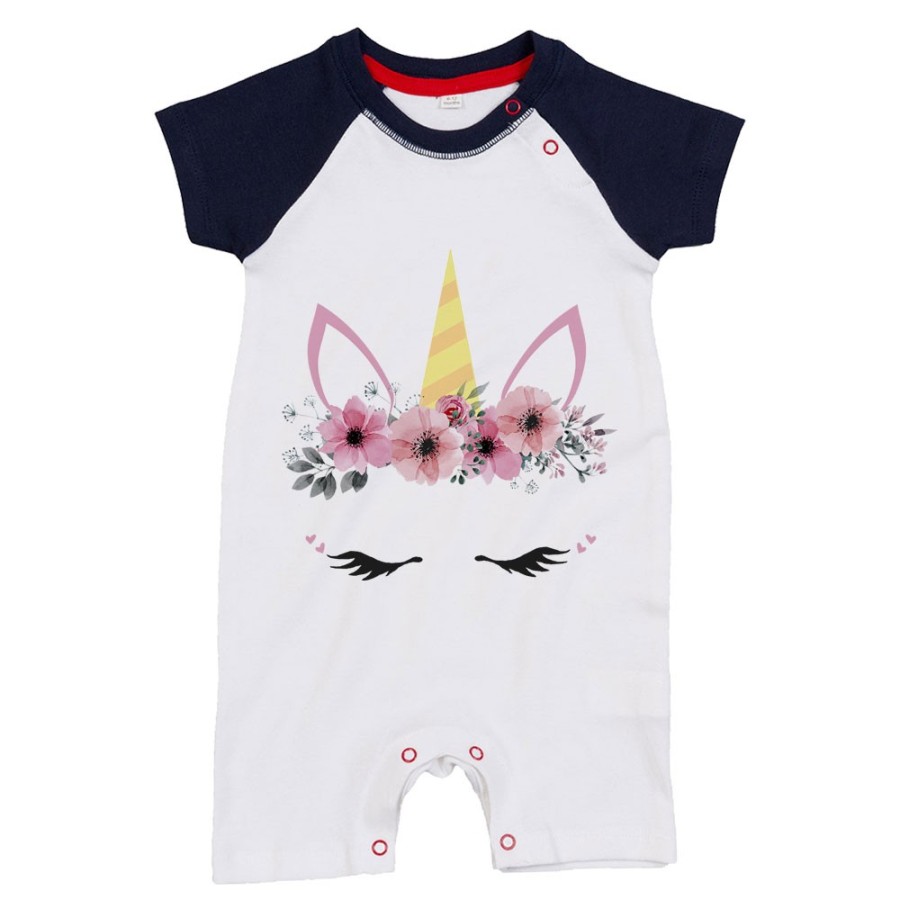 Pagliaccetto neonata colorful unicorn Per la famiglia