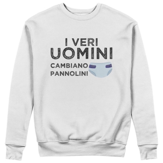 Felpa uomo i veri uomini cambiano pannolini Per il papà