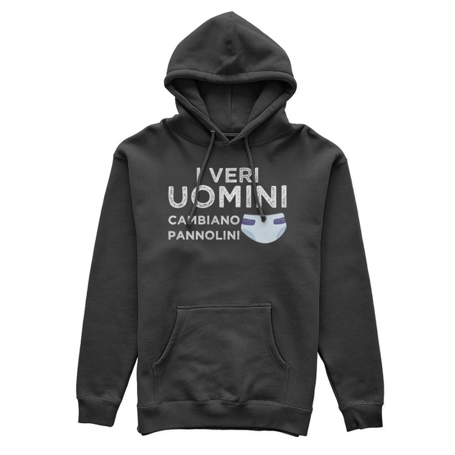 Felpa uomo i veri uomini cambiano pannolini Per il papà