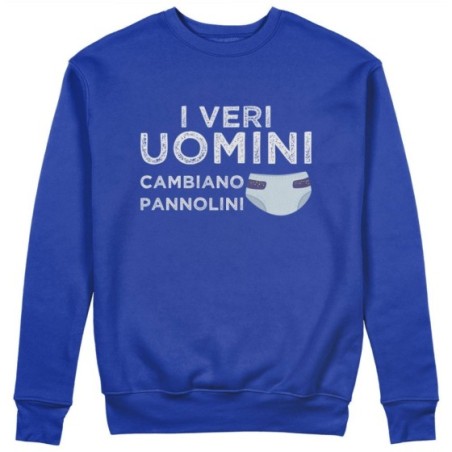 Felpa uomo i veri uomini cambiano pannolini Per il papà