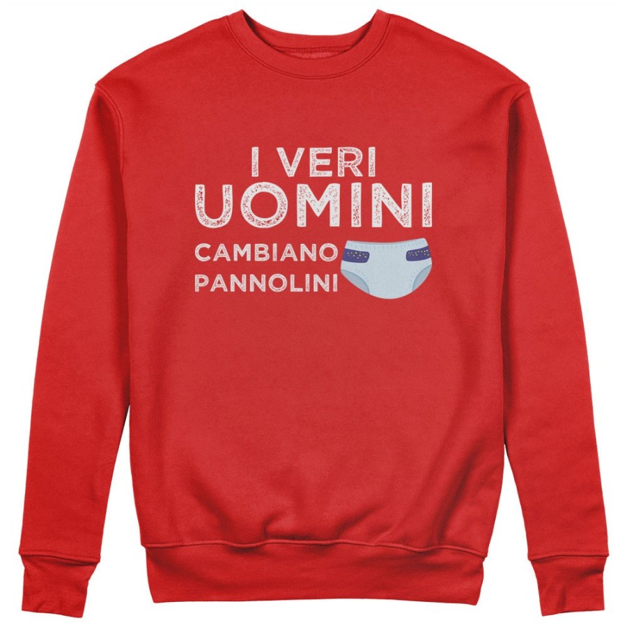 Felpa uomo i veri uomini cambiano pannolini Per il papà