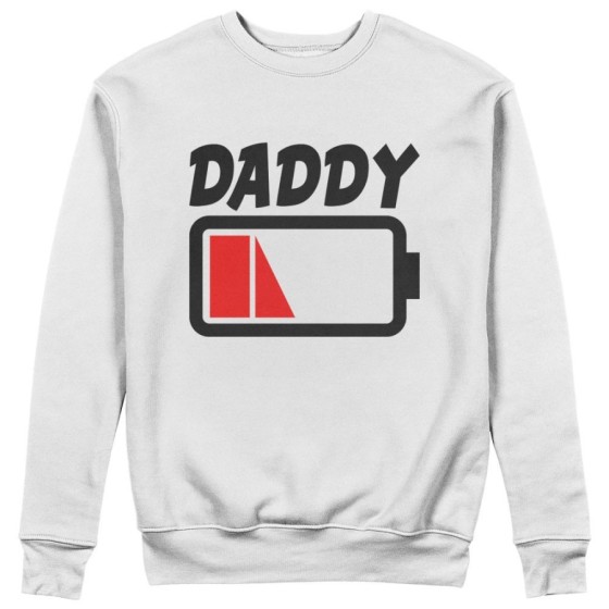 Felpa uomo daddy low battery Per il papà