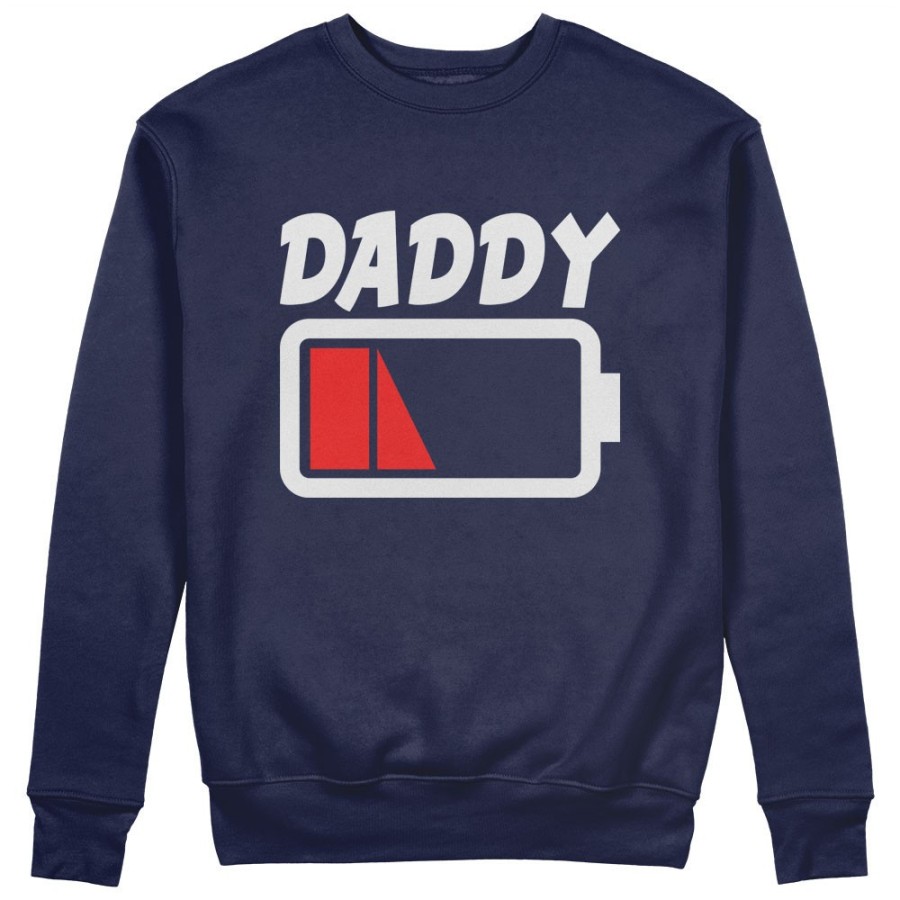 Felpa uomo daddy low battery Per il papà