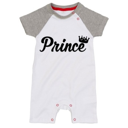 Pagliaccetto neonato personalizzabile con nome prince...