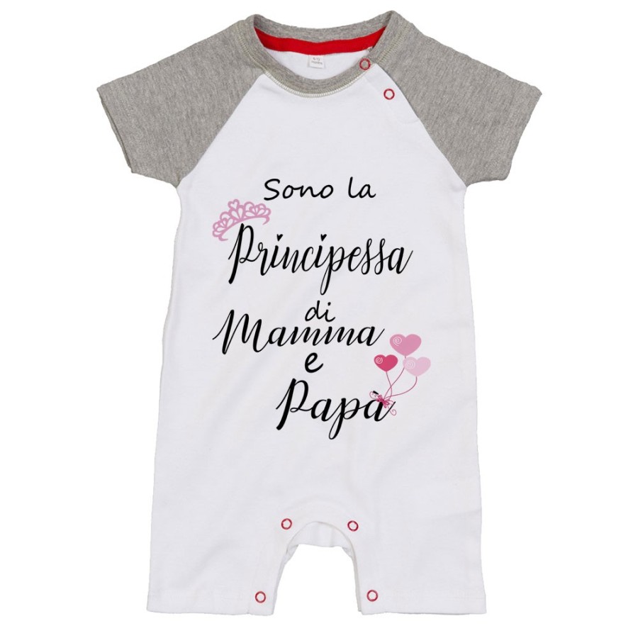 Pagliaccetto neonata sono la principessa di mamma e papà Per la famiglia