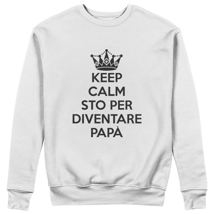 Felpa uomo keep calm sto per diventare papà Per il papà