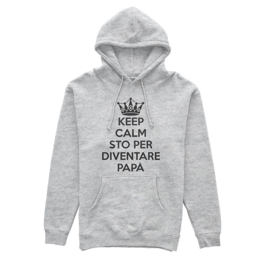 Felpa uomo keep calm sto per diventare papà Per il papà