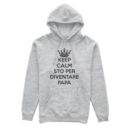 Felpa uomo keep calm sto per diventare papà Per il papà