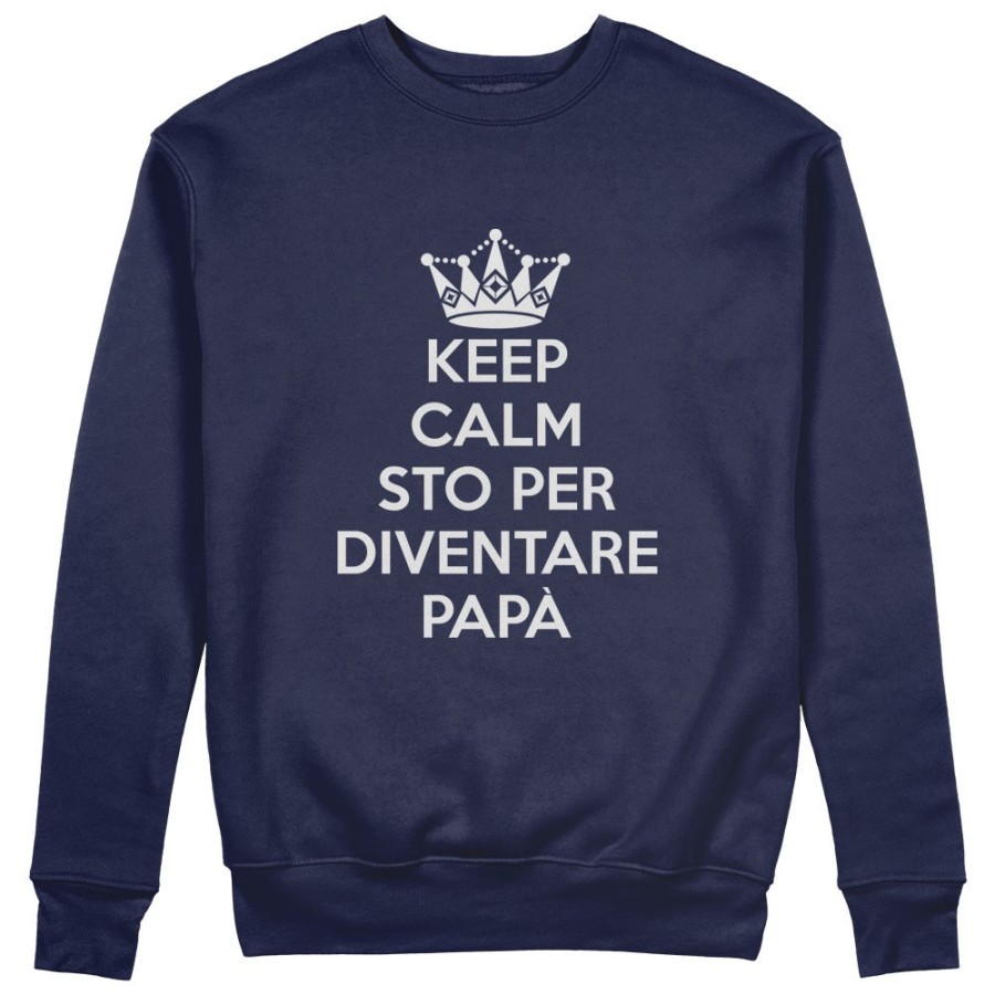 Felpa uomo keep calm sto per diventare papà Per il papà