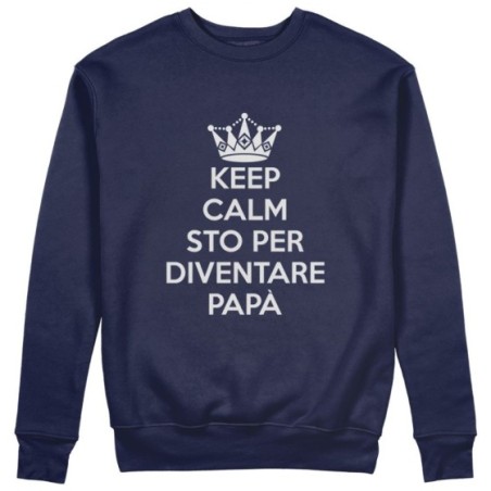 Felpa uomo keep calm sto per diventare papà Per il papà
