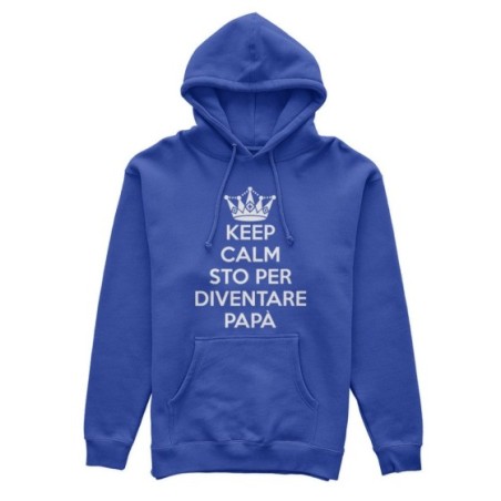 Felpa uomo keep calm sto per diventare papà Per il papà