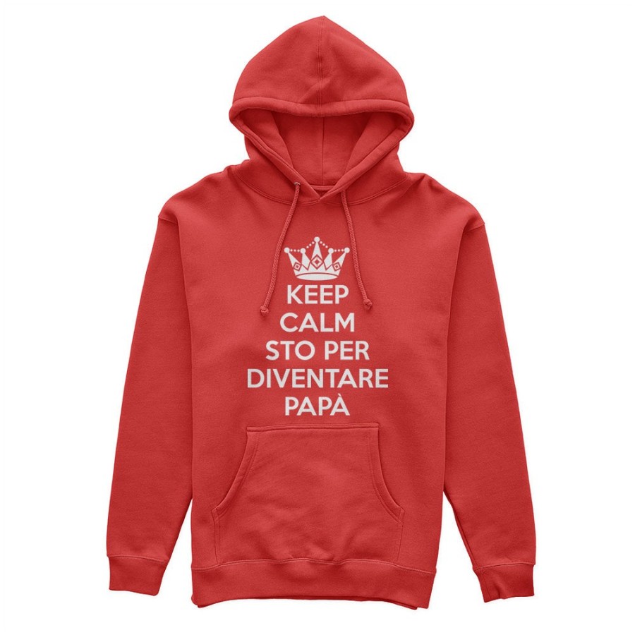 Felpa uomo keep calm sto per diventare papà Per il papà