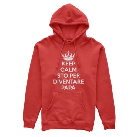 Felpa uomo keep calm sto per diventare papà Per il papà