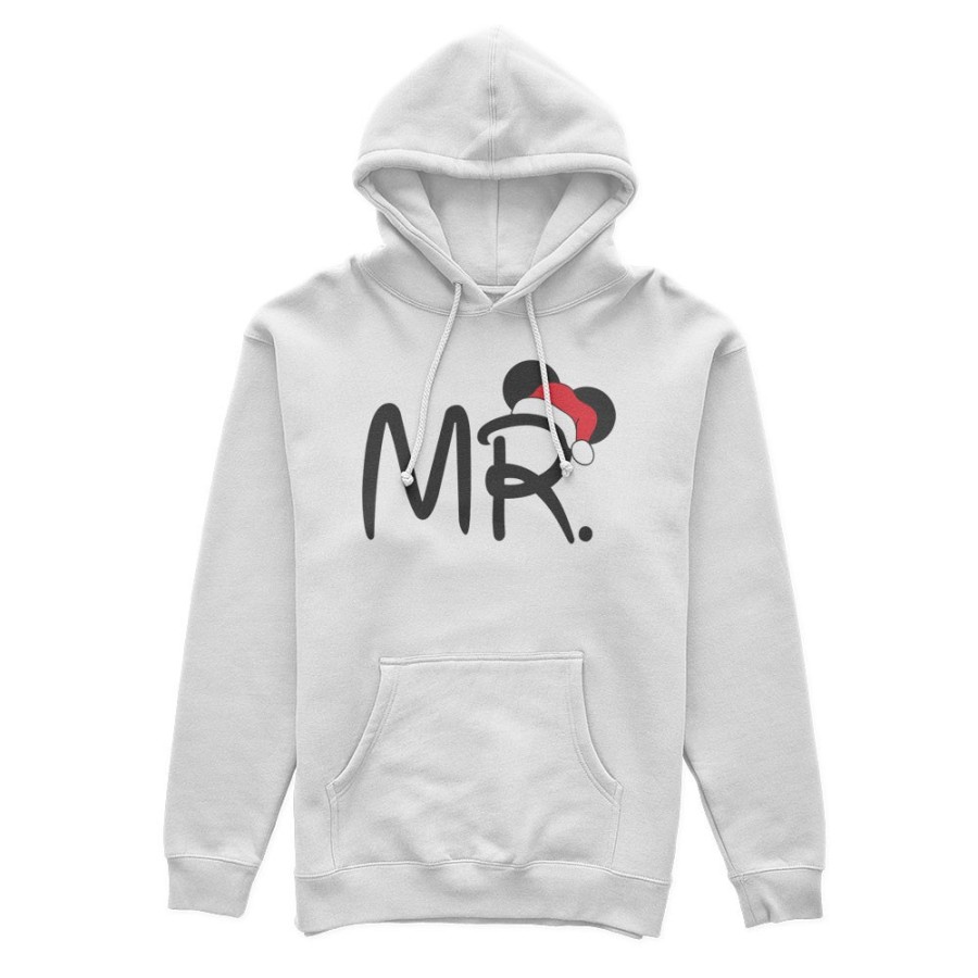 Felpa uomo personalizzabile con nome mr con cappello natalizio Natale