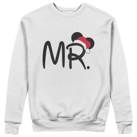 Felpa uomo personalizzabile con nome mr con cappello natalizio Natale